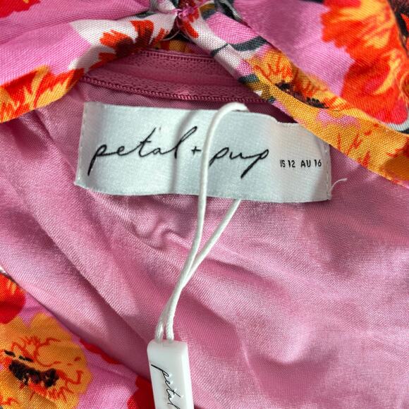 NWT Petal & Pup Sarai Floral Cutout Maxi Dress | Romantic Boho Summer - Picture 7 of 7